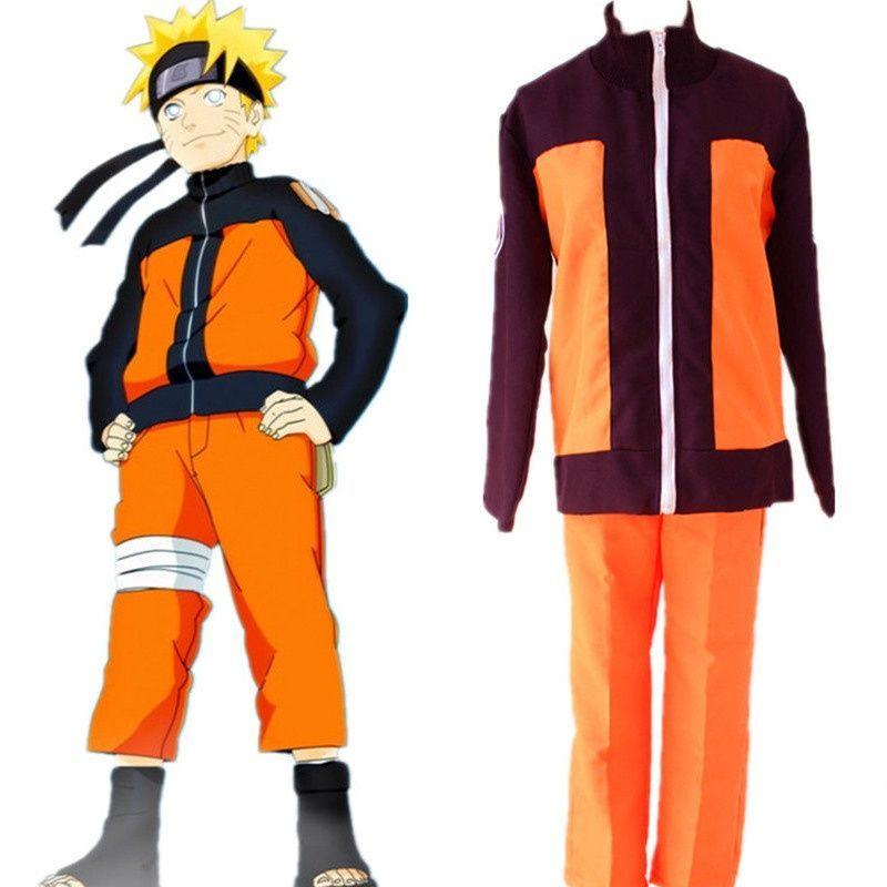Uzumaki Akatsuki Cosplay Boys Girls Uzumaki Jacket Pants Headband Wig Props Child Uniform Kunai Halloween Costume