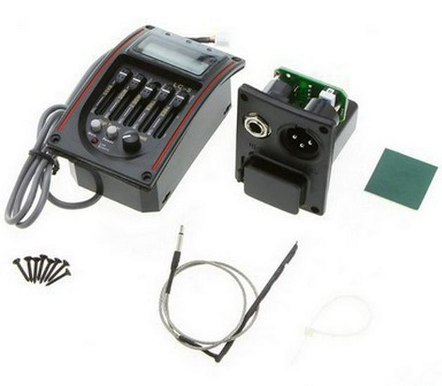 Electric-Acoustic Guitar Pickup & Equalizer with Tuner (LC-5 Model)