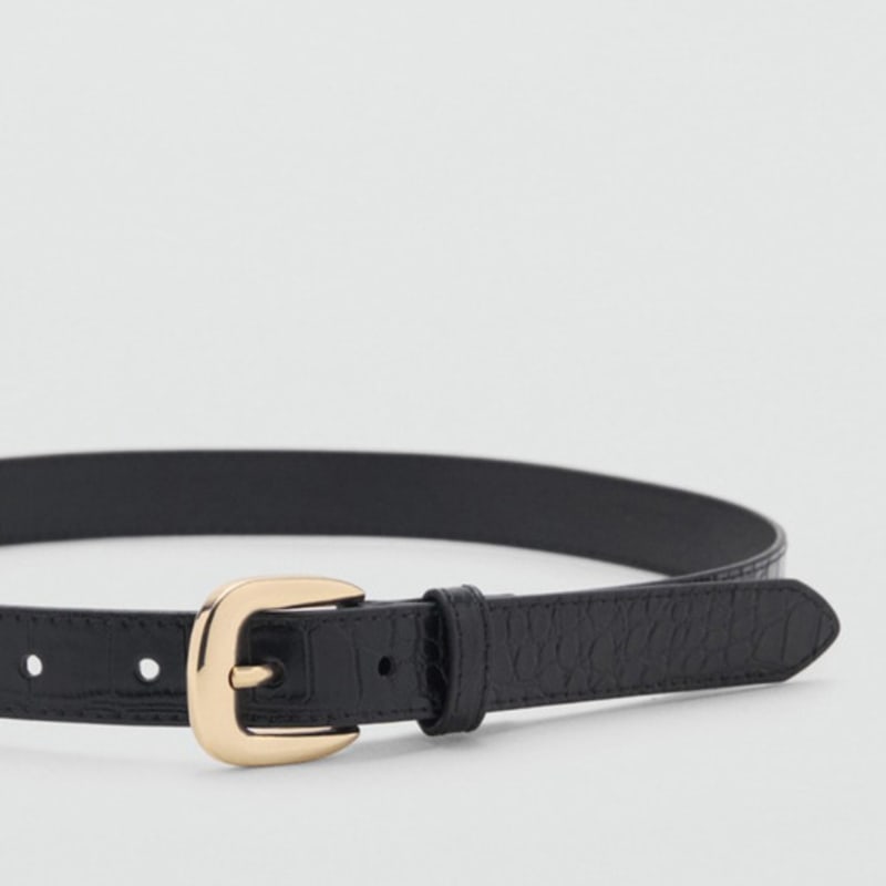 Mango MANGO WOMAN Belt COQUI Black 17082542