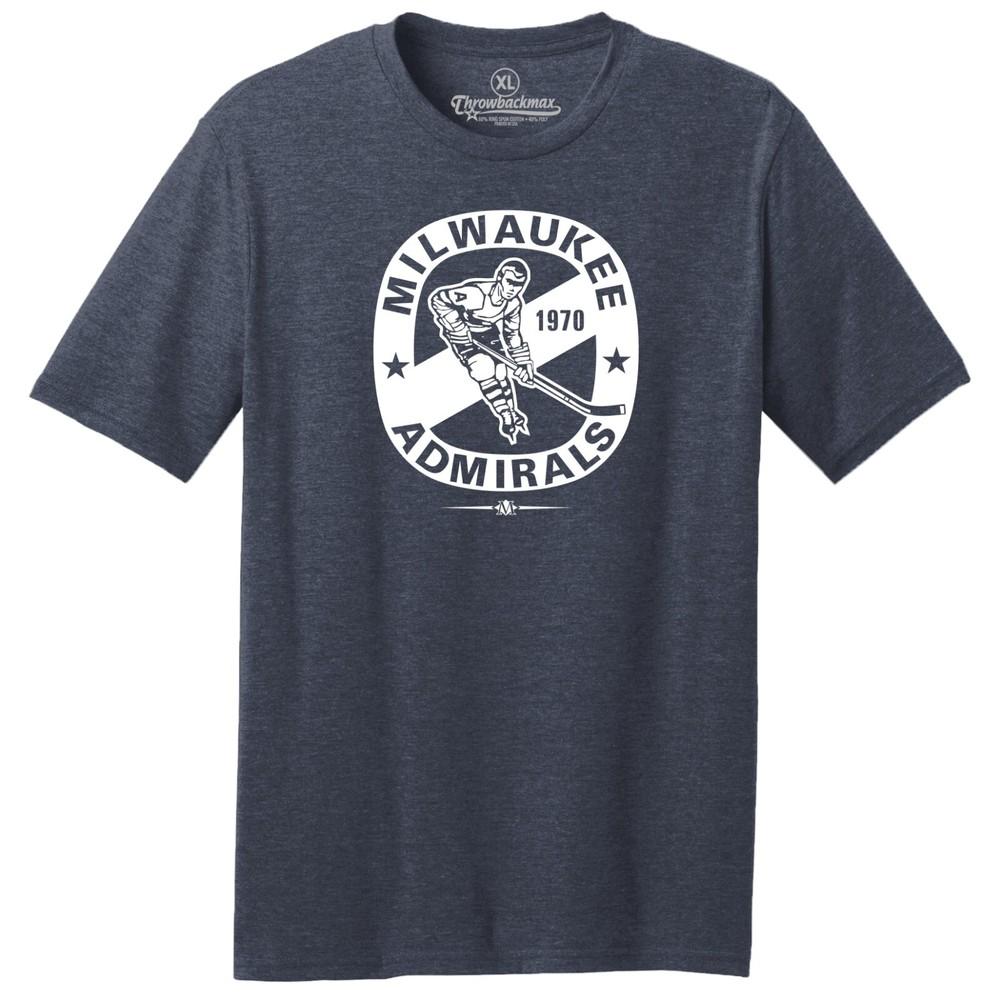 Milwaukee Admirals 1970 AHL Hockey TRI-BLEND Tee Shirt Unisex T-Shirt XL