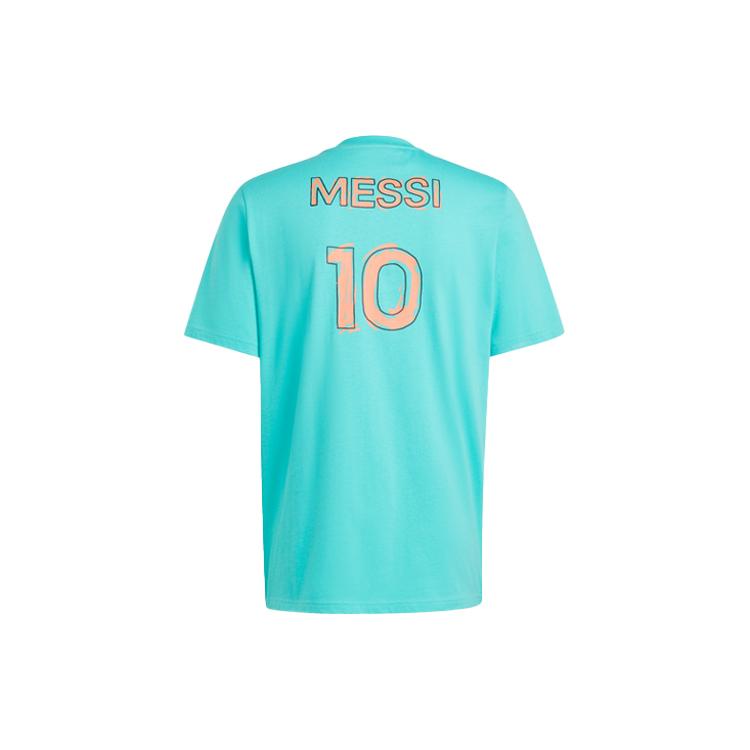 Adidas Messi Soccer Jerseys Men's Half Mint Green Moderate Straight Fit HY8704