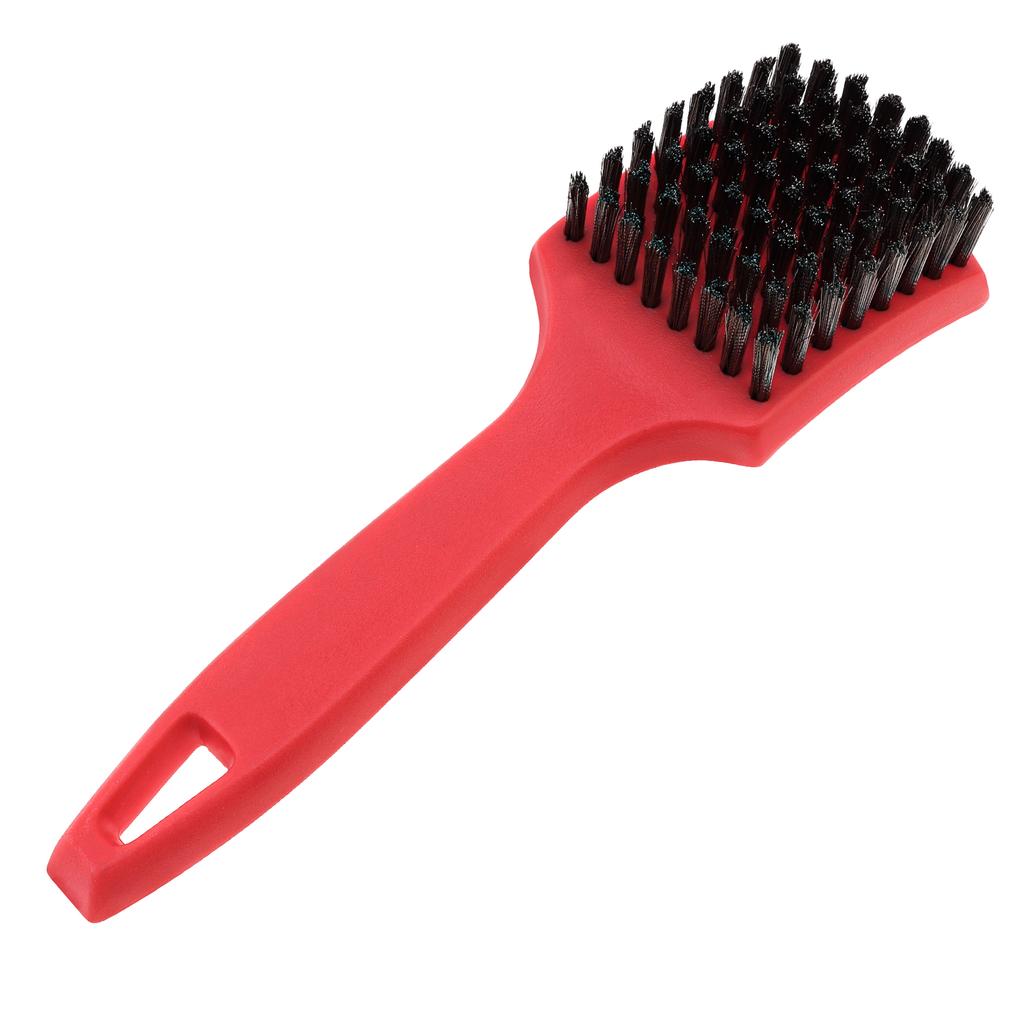 Multifunctional Heavy Tire Wire Brush for Tire Grinding / Furniture Repair / Industrial Equipment, Red Handle Wire Brush