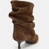 Winter Pointed Toe Ankle Boots Women Pleated Short Boots Elegant Designer Ankle Boots for Women Size 35-42