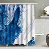 Luxuriöser Blau Weißer Marmor Duschvorhang Badezimmer Dekorativ Wasserdicht Stofffutter Für Badewanne Oder Waschbecken In Mehreren Größen Erhältlich