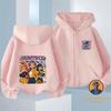 Halloween Style KPop Devil Hunter Girl Children's Zipper Hoodie Cute Cartoon Print Warm Windproof Autumn and Winter Fashion Clothing