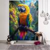 Flower, Bird, Plant Tapestry, Animal Wall Hanging Cloth, Hippie Kawaii Room Decoration Aesthetics, Bohemian Wall Decoration