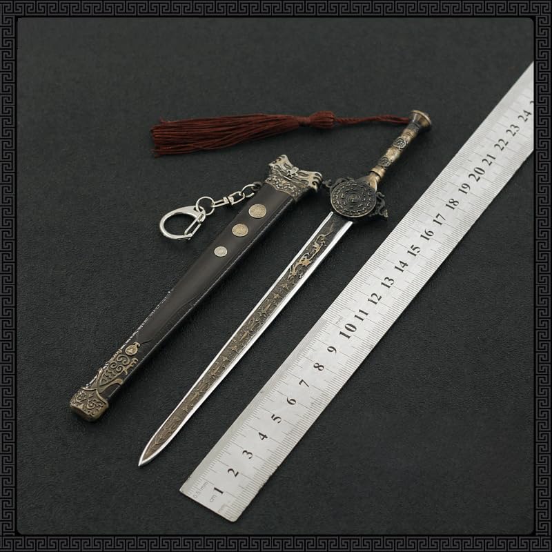 [Nekokamiyama] Romance of the Three Kingdoms: Zhao Yun Zilong's Blue and Red Sword, 22cm Miniature Model Figure, Collectible Decor