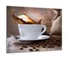 GLASS PROTECTIVE PLATE FOR STOVE 60x52 COFFEE