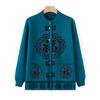 Middle-aged and Elderly Knitted Sweaters In Autumn Festive Tops for Female Grandma Autumn Clothes Fuzi Tang Suit Cardigan Mother Dress Sweater Old Man