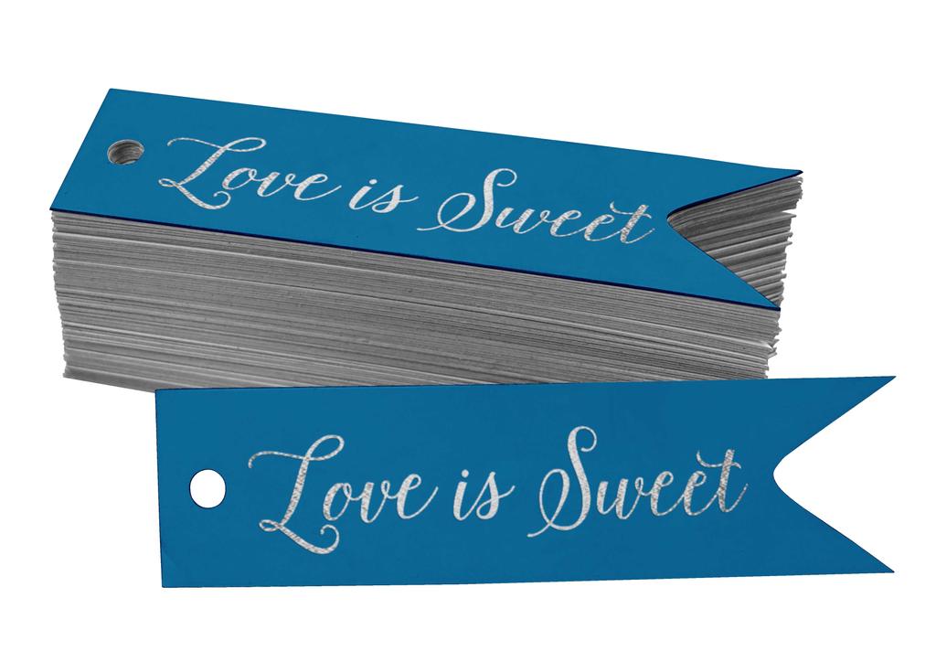 Inkdotpot Gold Foil Paper Hang Tags Love Is Sweet Wedding Favor Tags 100