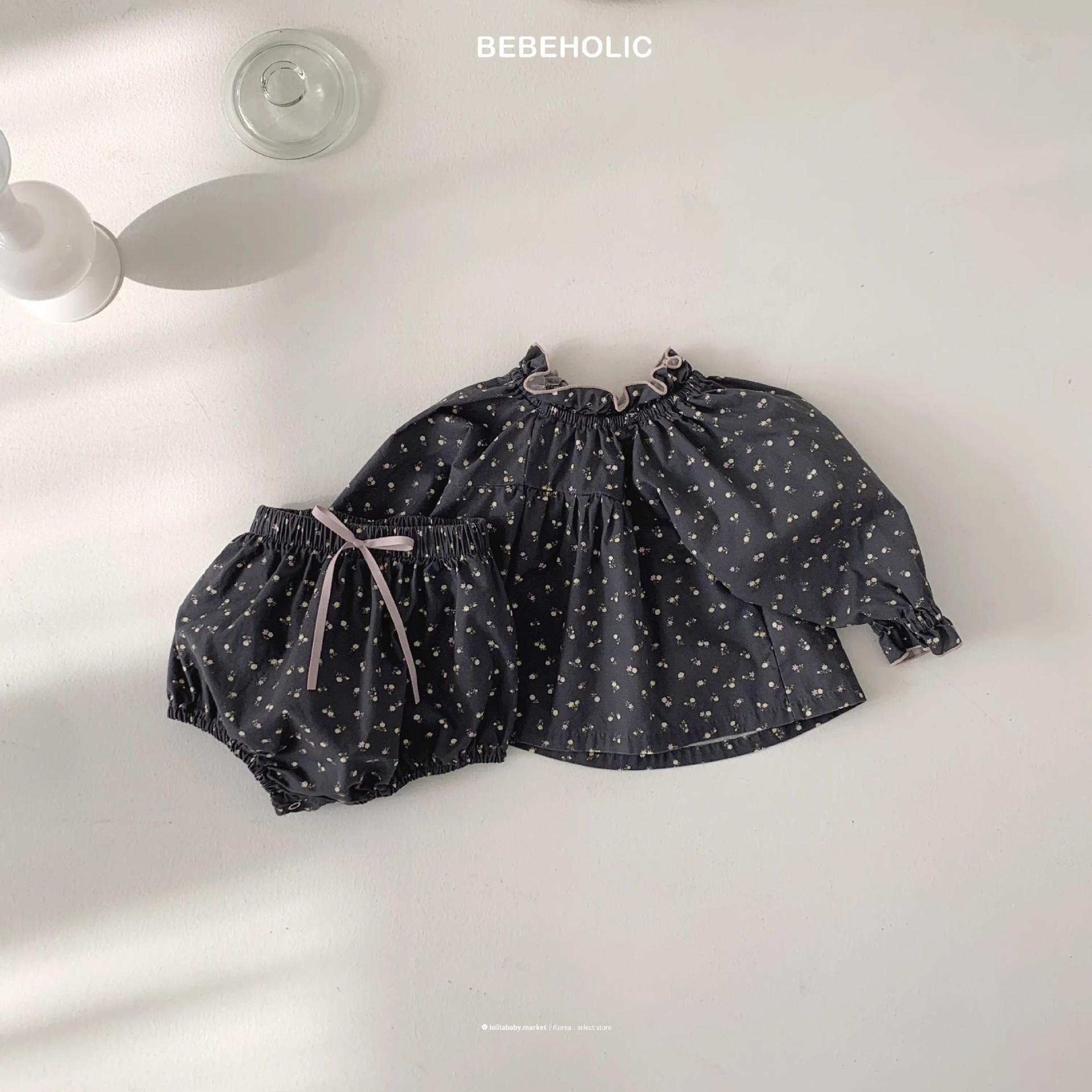 

Весенний цветочный комплект шорты и топ-бэбидолл с оборками для девочек 90 cm чёрный/цветочный