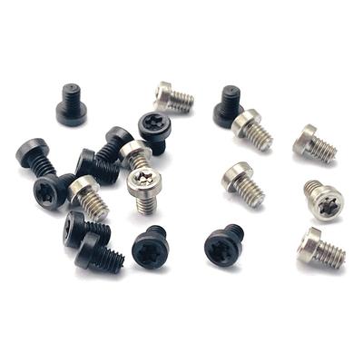 5PCS Titanium Alloy M2.5 T6 Torx Screw Half Round Head M2.5 Thread Screws for Fold Knife Handle Spindle DIY Make Repair Accessories