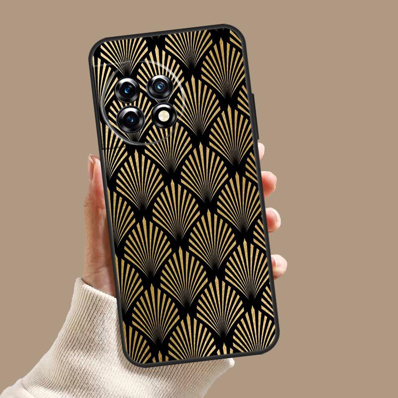 Luxury Gold Foil Art Case For OnePlus Nord 5 CE 4 3 Lite N20 N30 OnePlus 15 13 12 11 8 9 10 Pro 12R 13T 13R Cover