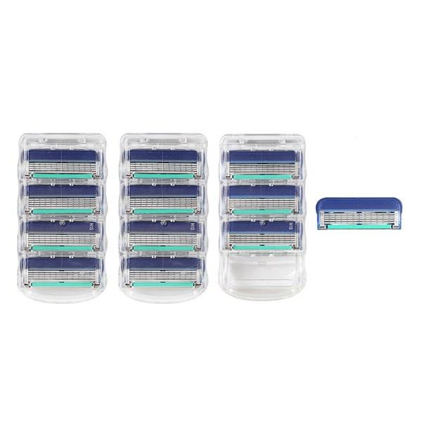 

На BU совместимые с Gillette премиум-класса лезвия для близкого контакта с 5 слоями, ручная бритва, 4 шт., 3 набора, корейские лезвия для бритвы