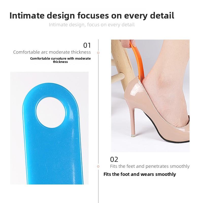 New Plastic Small Shoehorn Household Shoes Shoes Draw Hotel Shoehorn Shoe Lift Shoe Store Shoes