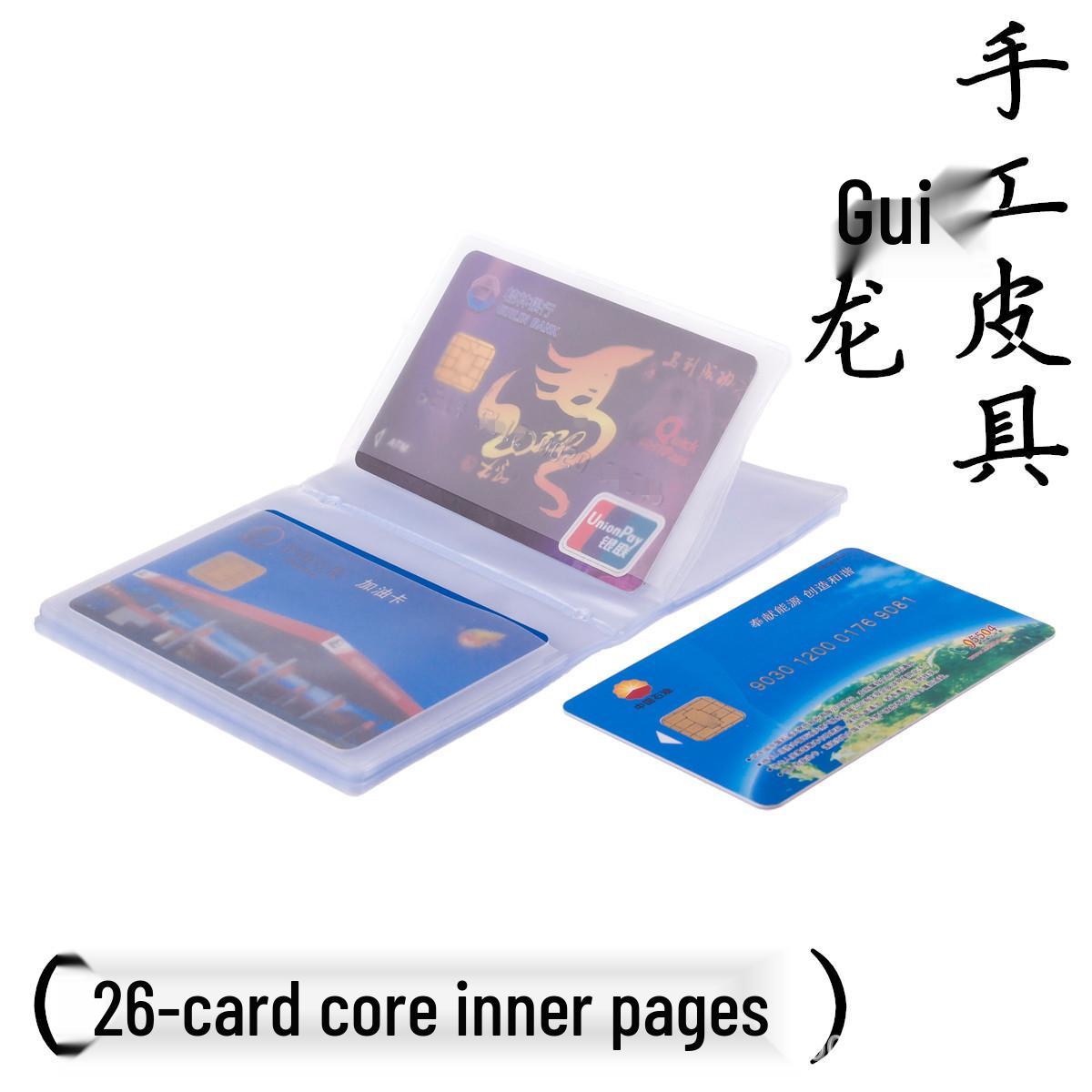

Frosted Business Card Holder Album with Rivet Hole - PVC Inner Pages & Card Sleeves 10 pages 20 slots