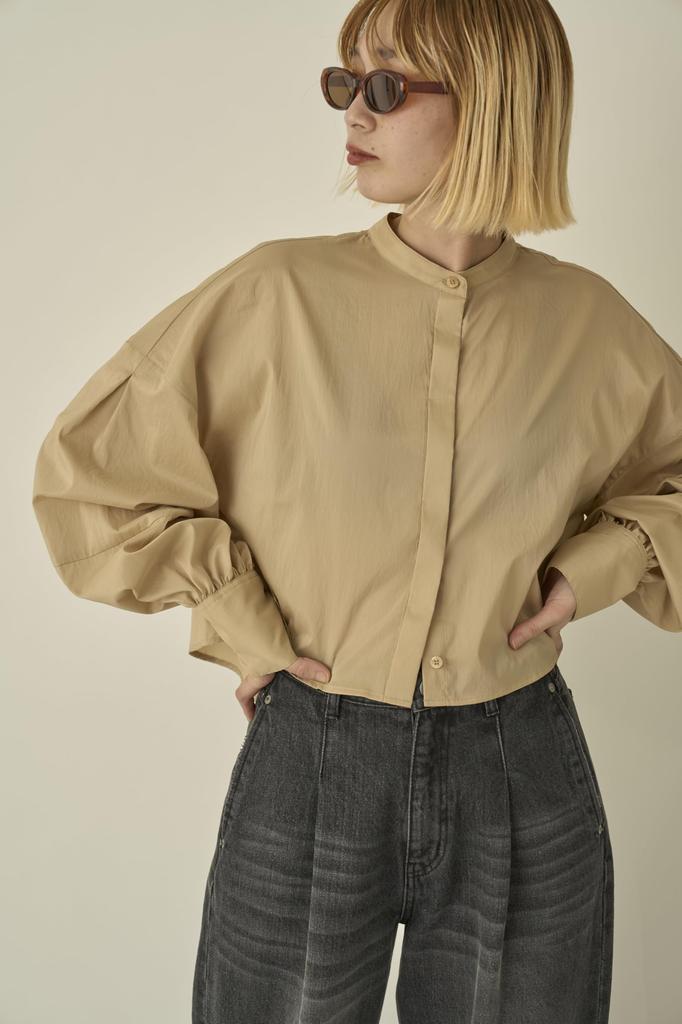 Emi Sheer Beige Women's Easy-Care Shirt, 13WFB251033,