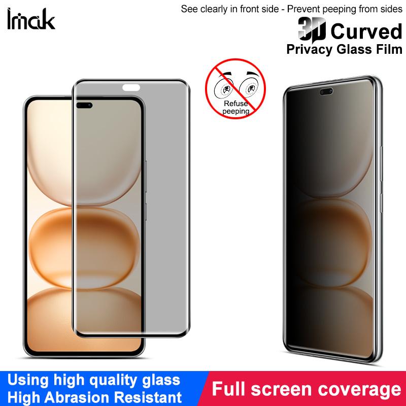 For Honor Power 5G Glass IMAK 3D Curved Privacy Tempered Glass Full Screen Coverage Film