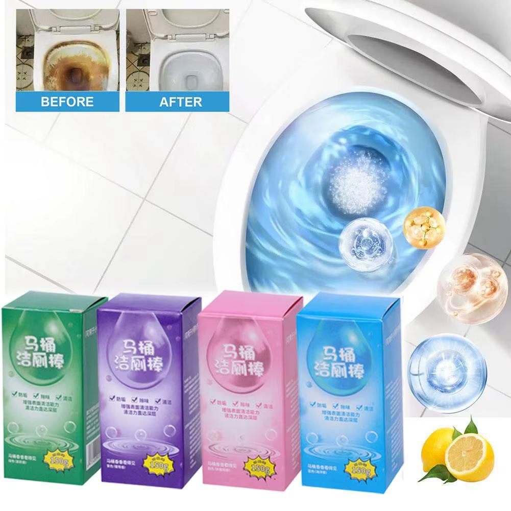 New Upgraded Rectangulau Toilet Cleaning Stick Four Scents of Toilet Cleaning Sticks Deep Cleaning Long-Lasting Freshness