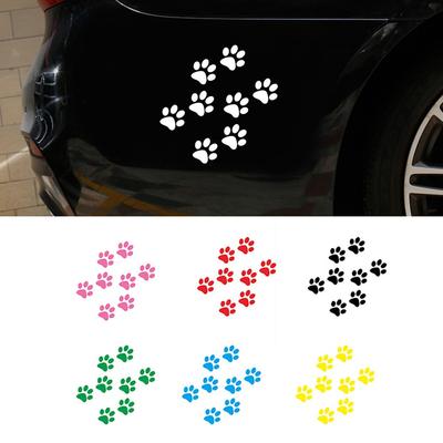 Car Sticker Cat Paw Print Car Sticker Vinyl Motorcycle Decoration Sticker