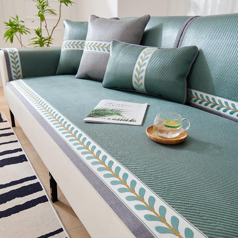 

New Summer Wormwood Mosquito Repellent Mat Ice Silk Rattan Mat Sofa Cushion Summer Non-Slip Mat Seat Cushion 70*70cm