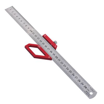 Multifunctional Measuring Ruler Woodworking 45 60 90 Degree Scribing Ruler Multi Angle Scriber for Carpenter DIY