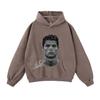 Autumn/Winter 420G Street Football Print Heavyweight Pullover Hoodie