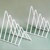 School Office Supplies Desk Storage Iron Book Stand Triangle Bookend Book Holder Record Rack