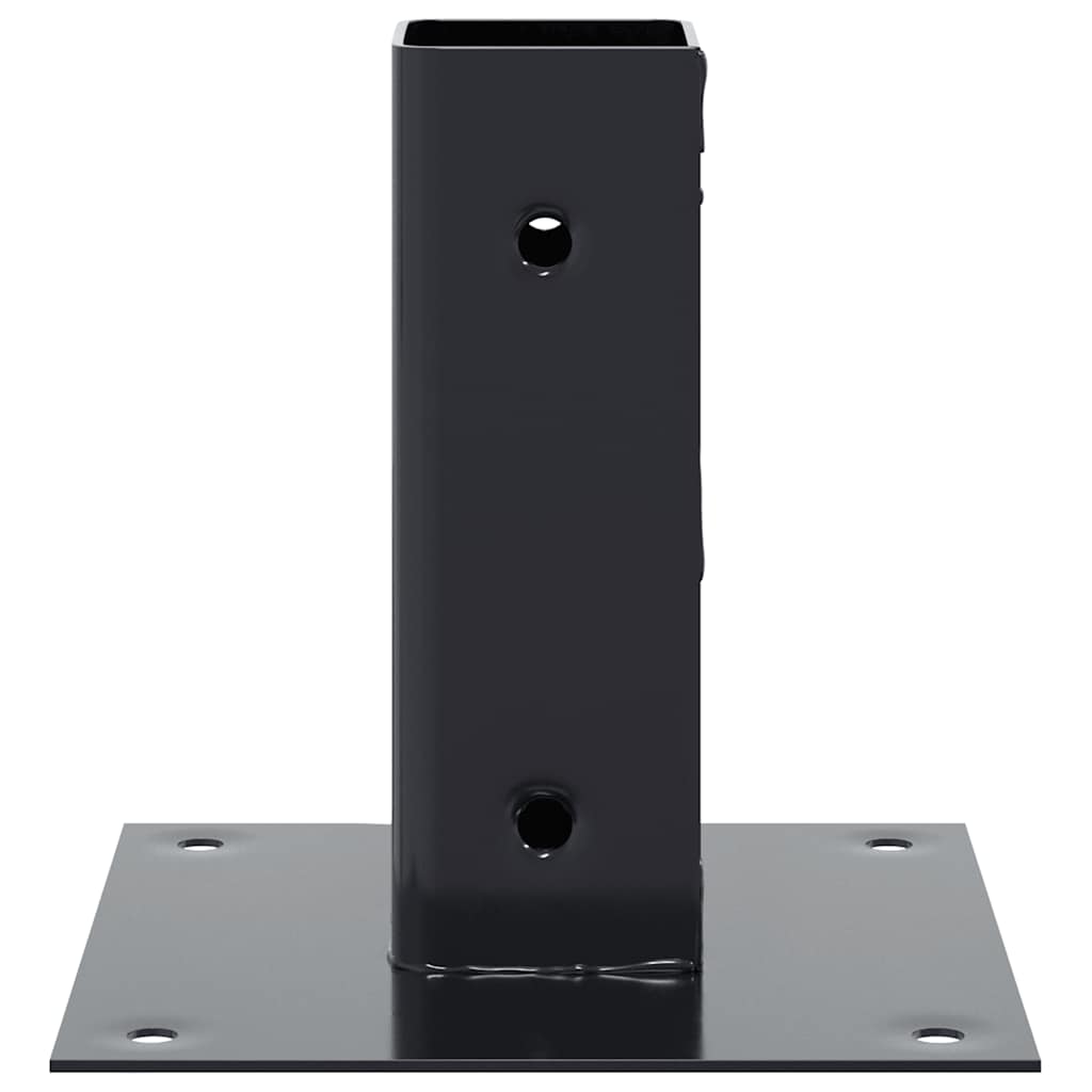 Square Post Base 4 pcs 46 x 46 mm Powder Coated Steel