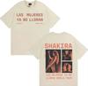Rapper Shakira Trendy Double Sided Print Tees Fashion Crewneck Tshirt Hipster Mens Gothic Casual Y2K Cozy Short Sleeve Tshrit