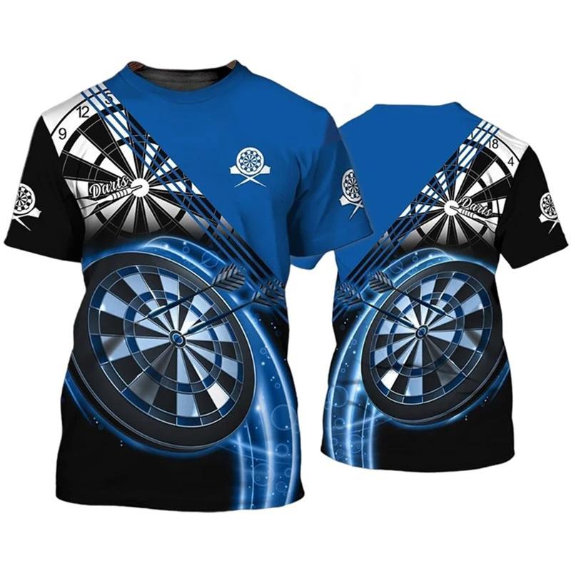 

Крутой дизайн футболка с дротиком для мужчин спортивные 3D-принты дартс подарочные футболки женская одежда забавные детские мальчики дышащие топы футболки 6XL