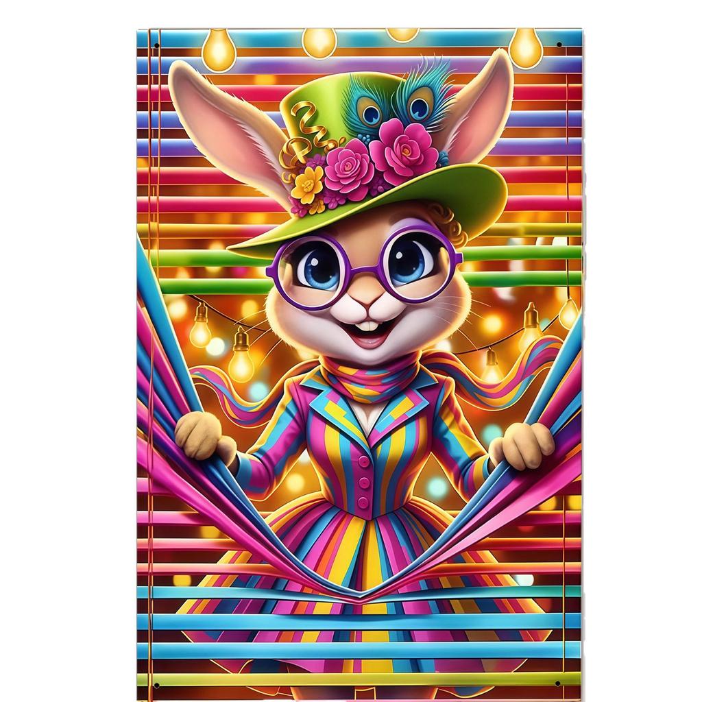 Easter Spring Curtain Background and Window Cover Decor