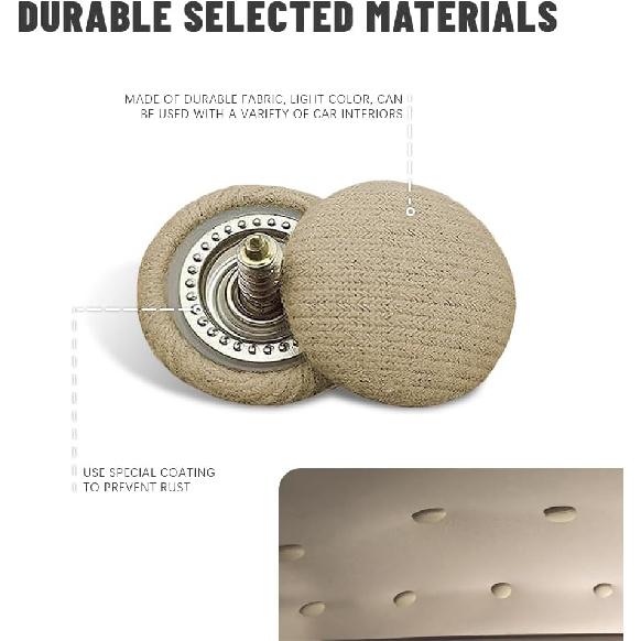 60PCS Headliner Repair Kit, Headliner Pins, Auto Roof Repair Snap Rivets and Installation Tool for Fixing Car Interior Ceiling Sagging Headliner,