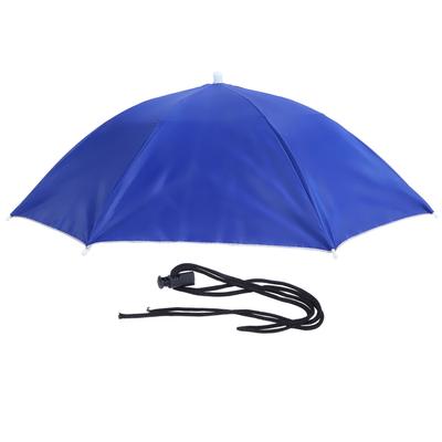 Regenschirmhut für Erwachsene, wasserdicht, faltbar, Sonnenhut, Kopfbedeckung für Outdoor, Angeln, Wandern, Dunkelblau