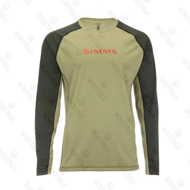 Mens Quick-Dry UV Protection Fishing T-Shirt Long Sleeve Crew Neck Outdoor Angling Summer Wear