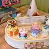 Zhuanzhuan Automatic Cake Turntable for Dessert Table with Paper Cup, Macaron, and Decoration Features
