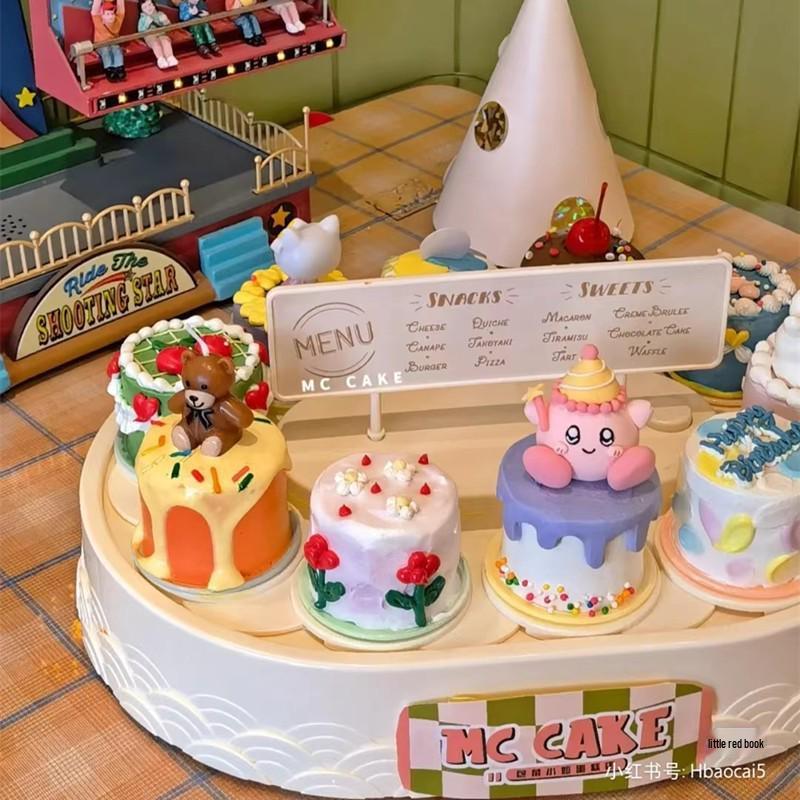 Zhuanzhuan Automatic Cake Turntable for Dessert Table with Paper Cup, Macaron, and Decoration Features
