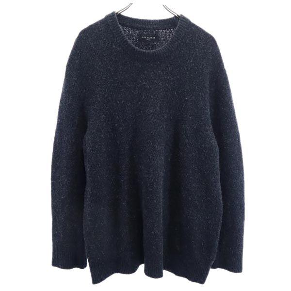ALLSAINTS wool blend Long sleeve knit S Gray sweater Men's Used