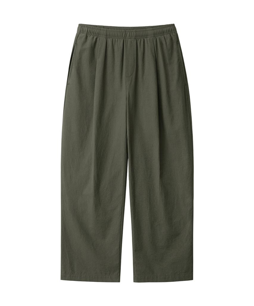BRENSON Like Linen Single-Pleat Elastic Pants ( 5 Colors )