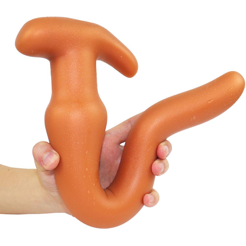 Golden Dragon Anal Plug 3-Piece Set for Both Men and Women Self-pleasure Toy Soft Liquid Silicone Adult Toys for Anal Play