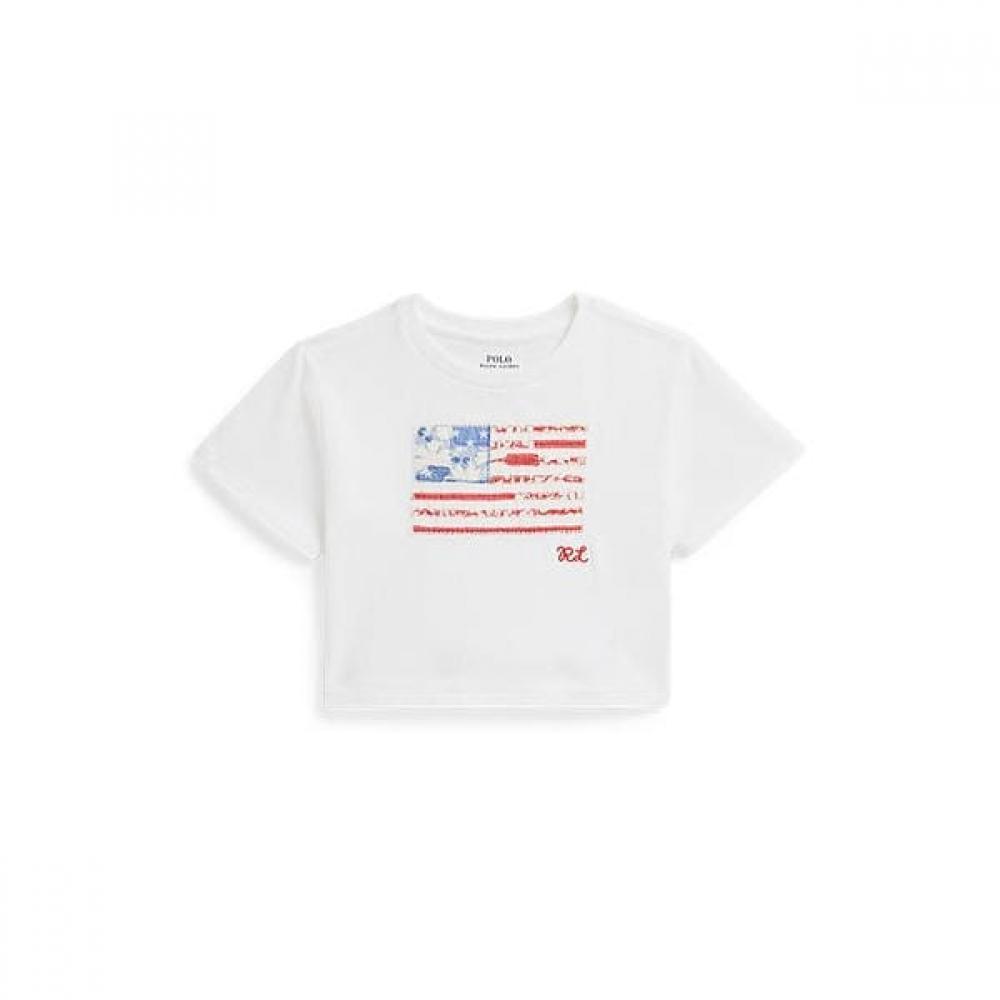 Polo Ralph Lauren Girls 2 6 Floral Flag Boxy Tee Cwpotshr8020526100 3