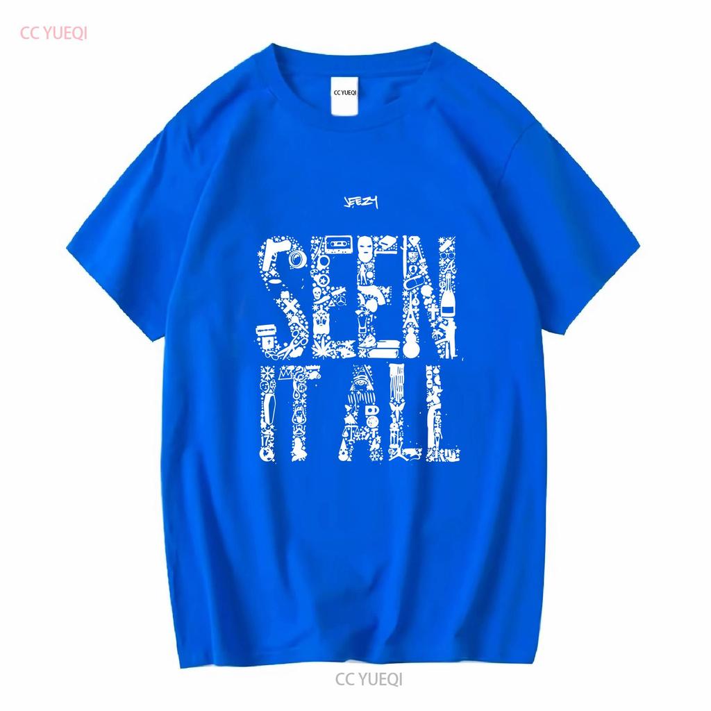 Mens Jeezy Seen It All T shirt Small Black long or short sleeves vintage Washed Versatile Slightly Stretched fashion Soft