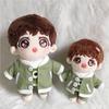 Niannyyhouse 15cm Doll Clothes for Plush Toys Jacket Pants 3 Piece Set Little Monster Clothes Cotton Doll Clothes Green Doll Baby Clothes + T-shirt +