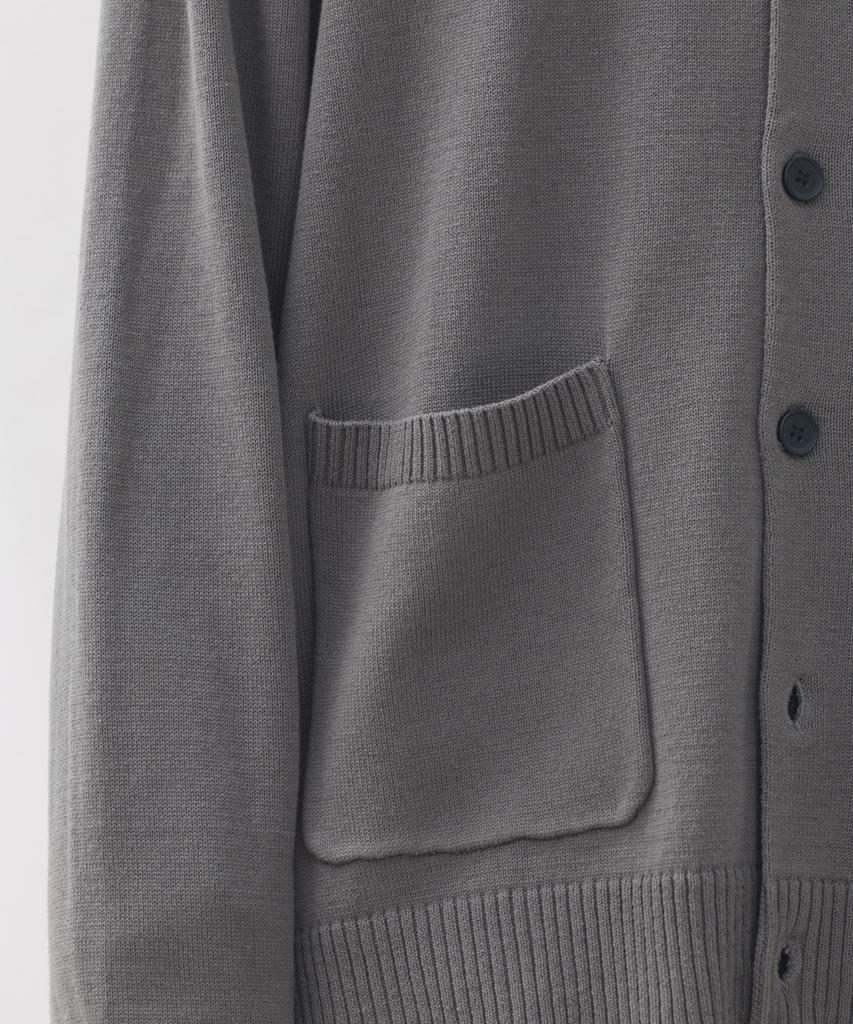 Eastserviceshop Elbow Detail Cardigan - Graphite