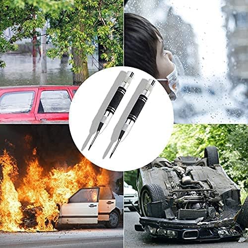 CHENSS Automatic Center Punch, High-Speed ??Steel, No Hammer Required, for Use with Electric Drills, for Drilling Pilot Holes In Metal, Wood, and Plas