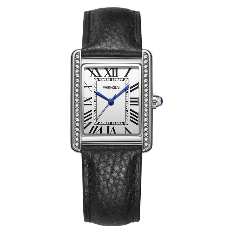 New Women s Waterproof Quartz Watch with Genuine Leather Strap