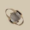 Women's Fashion Solid Color Leather Handbag with Lock Design, Casual Versatile Daily Shoulder Bag, Perfect Gift Purse