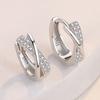 Boucles d'oreilles Clous Argent Sterling 925 Motif Nœud Pour Femmes Filles Bijoux Accessoire Mariage Rencontre Fiançailles Vente Chaude