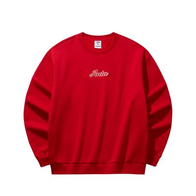 Anta Fleece Trendiger Lässiger Sportlicher Pullover Hoodie Unisex-Hoodies Tiefrot 972618704N-6