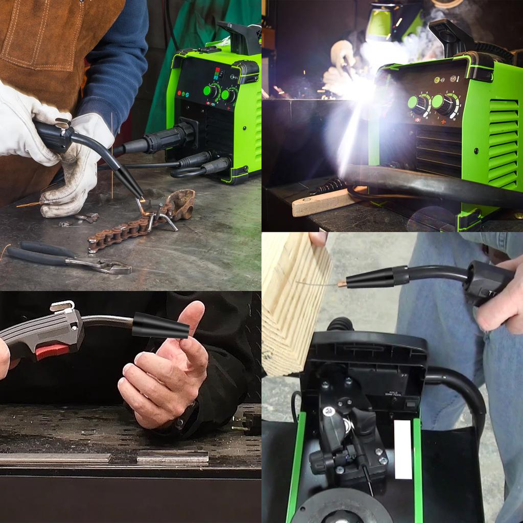 15Pcs Gasless Nozzle Tips Welding Kit 0.8/0.9mm Flux Core Gasless Nozzle Welding Tips Replacement for MIG Welder Welding Tools